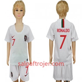 Portugal Fodboldtrøjer RONALDO 7 Børn Udebanesæt VM 2018